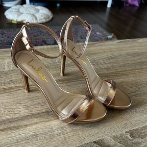 Lulu’s Rose Gold Heels